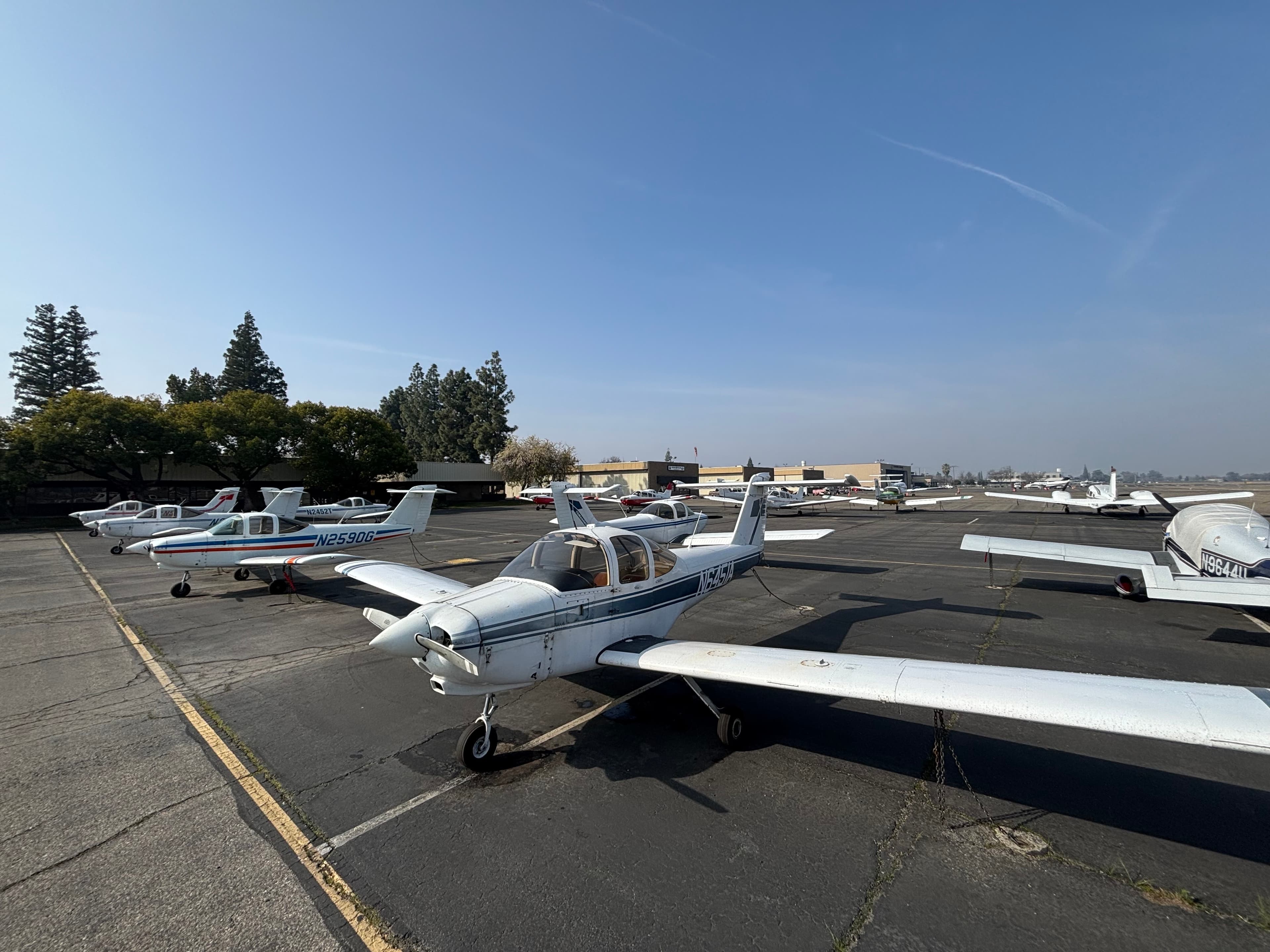 JB Aeronautics fleet on the ramp at Fresno Yosemite International Airport